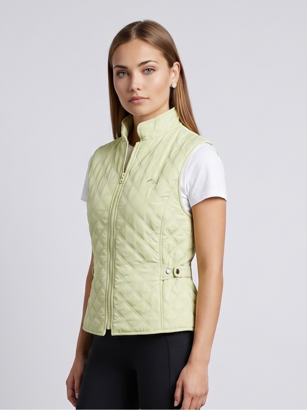 🌻Riding Sport Ladies’ Light Green Quilted Annie Vest Size Small